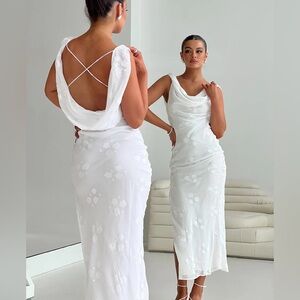 Princess Polly Contessa Maxi Dress White
